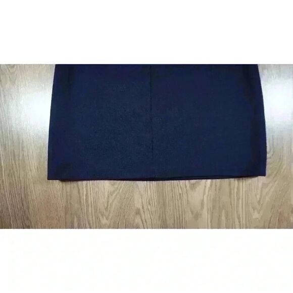 Luisa Spagnoli Navy Blue Ribbed Wool 'Medusa' Skirt, Size S NWT - Picture 3 of 15